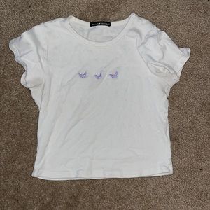 one size Brandy Melville butterfly baby tee
